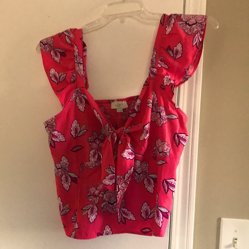 Loft size 8 pink blouse